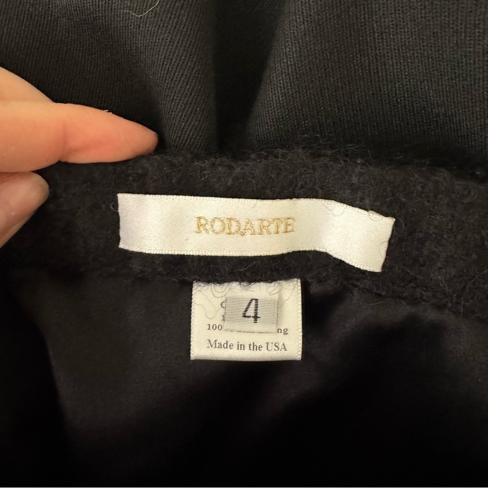 RODARTE Black Wool Pencil Skirt - Picture 6 of 8